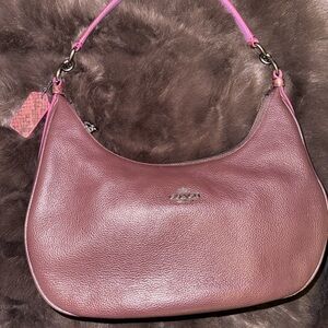 Coach Harley East West Hobo Leather Shoulder Bag AUTHENTIC